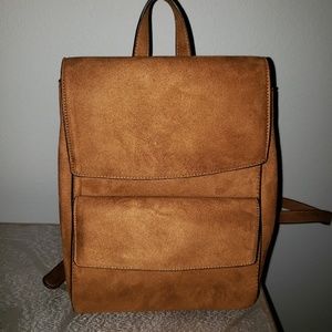F21 faux suede backpack